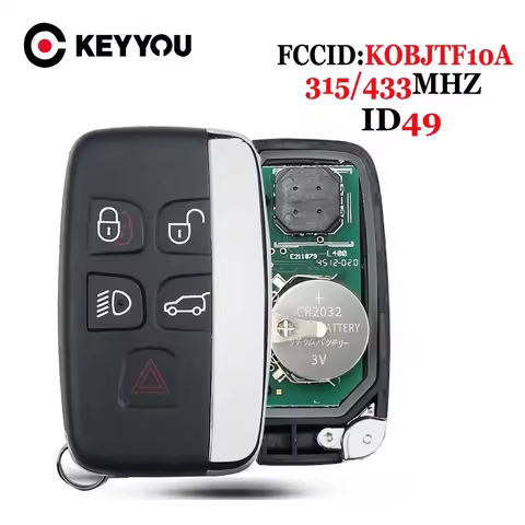 KEYYOU For Range Rover Sport Vogue Evoque Velar 2010-2020 5E0U40247 433/315MHz PCF7953 ID49Chip KOBJ