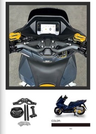 แฮนด์ อลูมิเนียม SEMSPEED ทรงT-MAX สำหรับ PCX160 / PCX150 / ADV150 / ADV160 / Xmax 2017-2024 แฮนด์แต