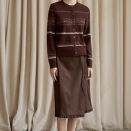 法式復古 / 費爾島花紋針織毛衣 / 全羊毛紗線