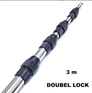 TANGGOK SEROKAN JALA IKAN JARING LIPAT TELESCOPIC ALUMINIUM SEROKAN/TONGKAT SEROKAN ALUMINIUM PORTAB