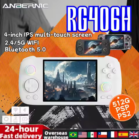 ANBERNIC RG406H RG 406H Handheld Game Console Video Games Players 4 Inch IPS Multi-touch Screen Andr