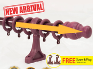 4 - 10 Feet OSAKA Wooden High Quality Curtain Rod Batang Rod Kayu Langsir Kualiti Tinggi