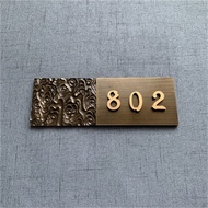 Hot SellingHighEnd Metal Signage Villa Household Number Plate Unique Custozed Signage Alunum Alloy P