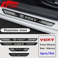 4pcs Toyota Voxy Car Stainless Steel Threshold Strip Car Door Sill Metal Welcome Pedal Auto Decorati