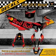♞XRM 125 Fi Decals RedBull Design