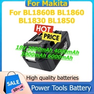 For Makita BL1860B BL1860 BL1830 BL1850 Rechargeable Power Tools Battery 18V 3000mAh 4000mAh 5000mAh