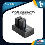 SmallRig NP-FW50 Battery Charger Set for Sony NP-FW50 Battery, Double Slot NP-FW50 Charger for Sony 