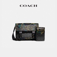 COACH/Coach men's classic logo camouflage print LEAGUE hybrid crossbody bag