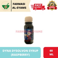 DYNA DYSOLVON SYRUP RASPBERRY 60ML UNTUK CAIRKAN KAHAK
