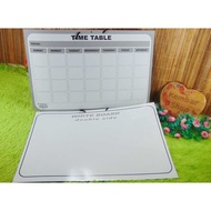 TIME-TBL WHITE BOARD DOUBLE SIDE TIME TABLE
