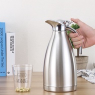 Household Stainless Steel Vacuum Pot Kettle Coffee Pot Vacuum Jug Insulation Pot 1.5L / 2L Silver In