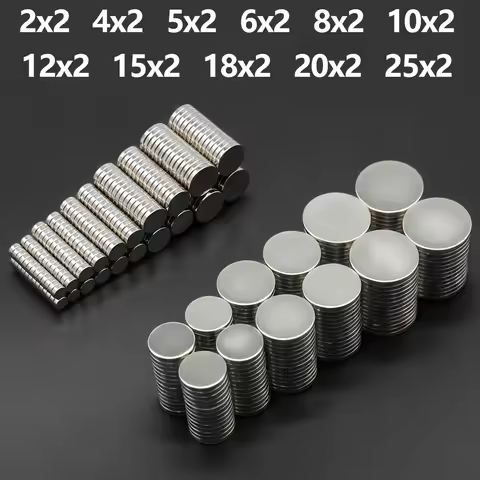 Powerful Neodymium Magnet N35 NdfeB Permanent Magnetic imanes Round Super Strong Fridge Magnets DIY 