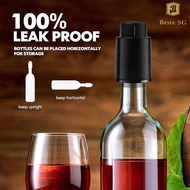 2PCS Wine Stopper Food Safe Vacuum Seal Silicone Wine Bottle Stopper Wine Saver Pump Keep Wine Fresh