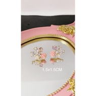 Multi design elegant fashion earring with 14k gold plated