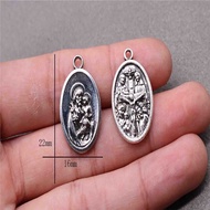 10 pieces of religious jesus cross icon small medal, jesus cross cross medal pendant