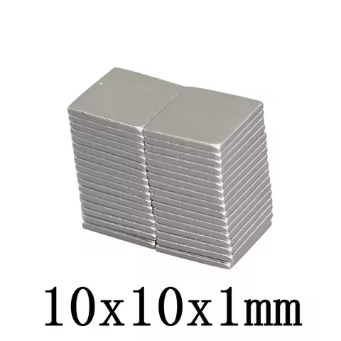 10x10x1 mm Small Block Magnet 10x10x1mm Strong Powerful Magnet 10*10*1mm For Home Refrigerators, Off