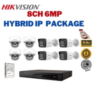 HIKVISION CCTV SET (World No. 1) IP 8CH 6MP Network DS-7608NIQ1/8P/DS-2CD1063G2-LIU/DS-2CD1163G2-LIU