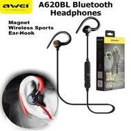 AWEI A620BL Bluetooth Magnet Sports Ear-Hook Stereo Headset with mic for iPhone, Samsung