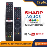 SHARP LED / Android TV /Smart TV / Netflix Youtube Remote Control GB326WJSA, GB238WJSA,GB105WJSA, GA806WJSA, GA840WJS..