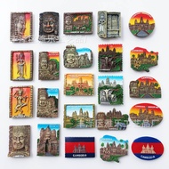 Angkor Wat, Cambodia Fridge Magnets Tourist Souvenir Refrigerator Magnetic Stickers Commemorative Ma