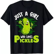 Just A Who Loves Pickles - Funny Dill Pickle Sunglasses T-Shirt, Gift For