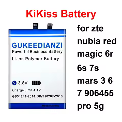 Battery For Zte Nubia Red Magic 6R 6S 7S Mars 3 6 7 906455 Pro 5G LI3945T44P8H556490 LI3941T44PGH836