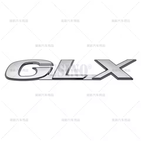 3D GLX Car Trunk ABS Chrome Adhesive Badge Emblem Rear Body Tailgate Adhesive Badge