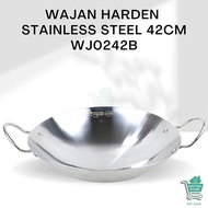 MICTON Harden Wok 42 Cm Stainless Steel WJ0242B Non-Stick Wok Premium Wok Scratch-Resistant Wok Hard