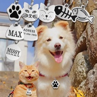 ●㍿❧ New Custom LOGO Pet Dog ID Tag Personalized Cat Anti-Lost Pendant Puppy Nameplate Engraving Identity Card Pet Supplies Wholesal