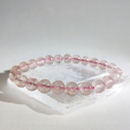 【訂製品】草莓晶 白水體 士多啤梨晶 手串 6-10mm 天然水晶