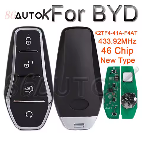 Car Remote Key 433.92MHz ID46 Chip for BYD Dolphin Qin PLUS DM-i Qin PLUS EV Yuan PLUS SONG Pro Plus