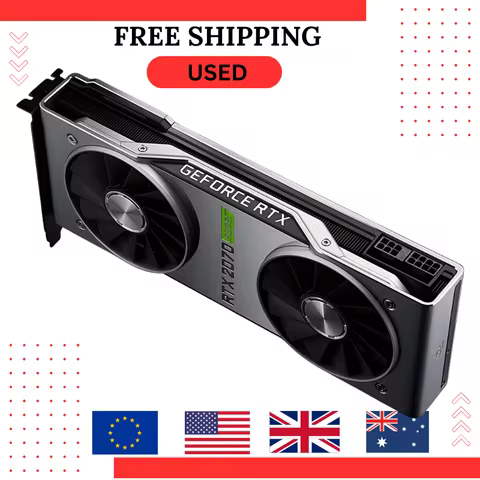 USED NVIDIA GeForce RTX 2070 Super Founders Edition 8GB GDDR6 Graphics Card GPU