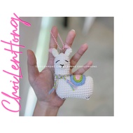 Handmade wool Alpaca keychain