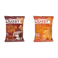 Quest Nutrition Protein Chips, BBQ, High Protein, Low Carb, 1.1 Ounce (Pack of 12) & Tortilla Style