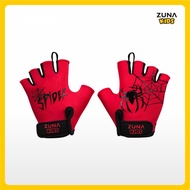 Zuna Kids Cycling Gloves Spider Cycling Gloves/ Pushbike Gloves/ Kids Sports Gloves/