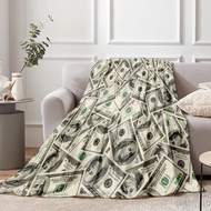 Funny Dollar Blanket Home Air Room Dormitory School Office Felt