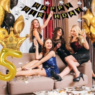 15th Birthday Decorations for Men Boy Women Girl,Black and Gold Birthday Decorations for 15th and 51