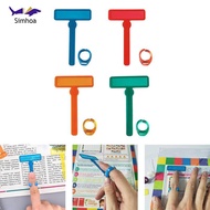 [Simhoa] Fingerfocus Reading Guided Strip Highlighter Dyslexia Tool Reading Tracking Reading Sentenc