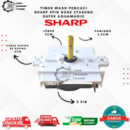 TIMER SOKET SHARP | TIMER SHARP / TIMER WASH  SHARP 3 pin  - TIMER PENCUCI MESIN CUCI SHARP JMT Sparepart