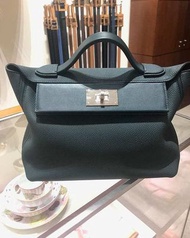 全新 hermes 2424 新款kelly 29cm小號 有肩帶 松柏綠