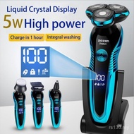 Multifunctional Digital Display Smart Razor Whole Body Wash Cross-Border 3D Electric Razor Beard Kni