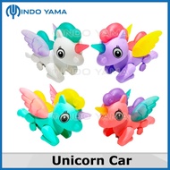 GIRLS' TOY PONY UNICORN WHEELS CAN BE PUSHED FORWARD