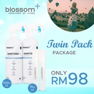 Blossom Plus Twinpack Sanitizer  *Alcohol Free, Floral Scent, Refillable*