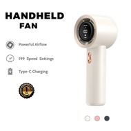 Cheap Air Conditioner Mini Turbo Fan, Strong Portable Handheld 1 cent Item, Foldable with 199 Speed 