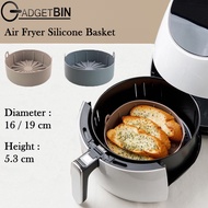 Air Fryer Silicone Basket Pot FDA Approved Food Safe Air Fryer Accessories Air Fryer Basket Replacement Air Fryer Base B