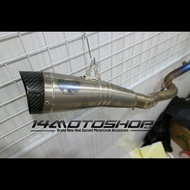 Knalpot 2nd / Second R9 H2 Titanium Fullsystem Ninja250Fi / Z250Fi