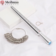 MEIHUAA Finger Ring Sizer Metal Measure Stick Professional Ring Sizer Tool