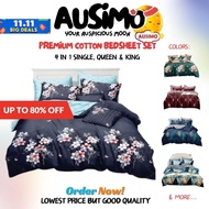 #CFK1 AUSIMO 880 TC PREMIUM QUALITY 🔥QUEEN KING SINGLE SIZE FITTED BEDSHEET/ BED SHEET/ CADAR TILAM 