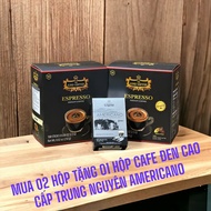 COMBO 02 HỘP CAFE ĐEN ESPRESSO HỘP 100 GÓI - TẶNG 01 HỘP CAFE ĐEN CAO CẤP AMERICANO HỘP 15 GÓI