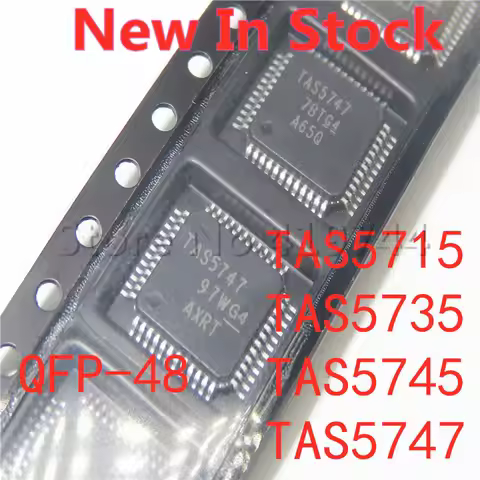 2PCS/LOT TAS5715 TAS5735 TAS5745 TAS5747 PHPR QFP-48 SMD LCD Class D Audio Amplifier Chip In Stock G